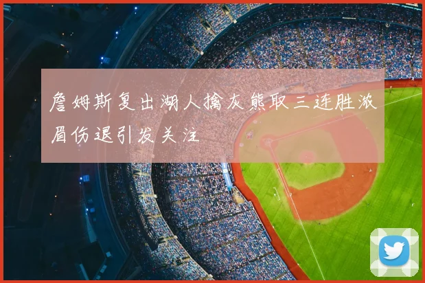 詹姆斯复出湖人擒灰熊取三连胜浓眉伤退引发关注